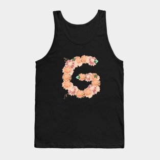 Letter G Floral Tank Top